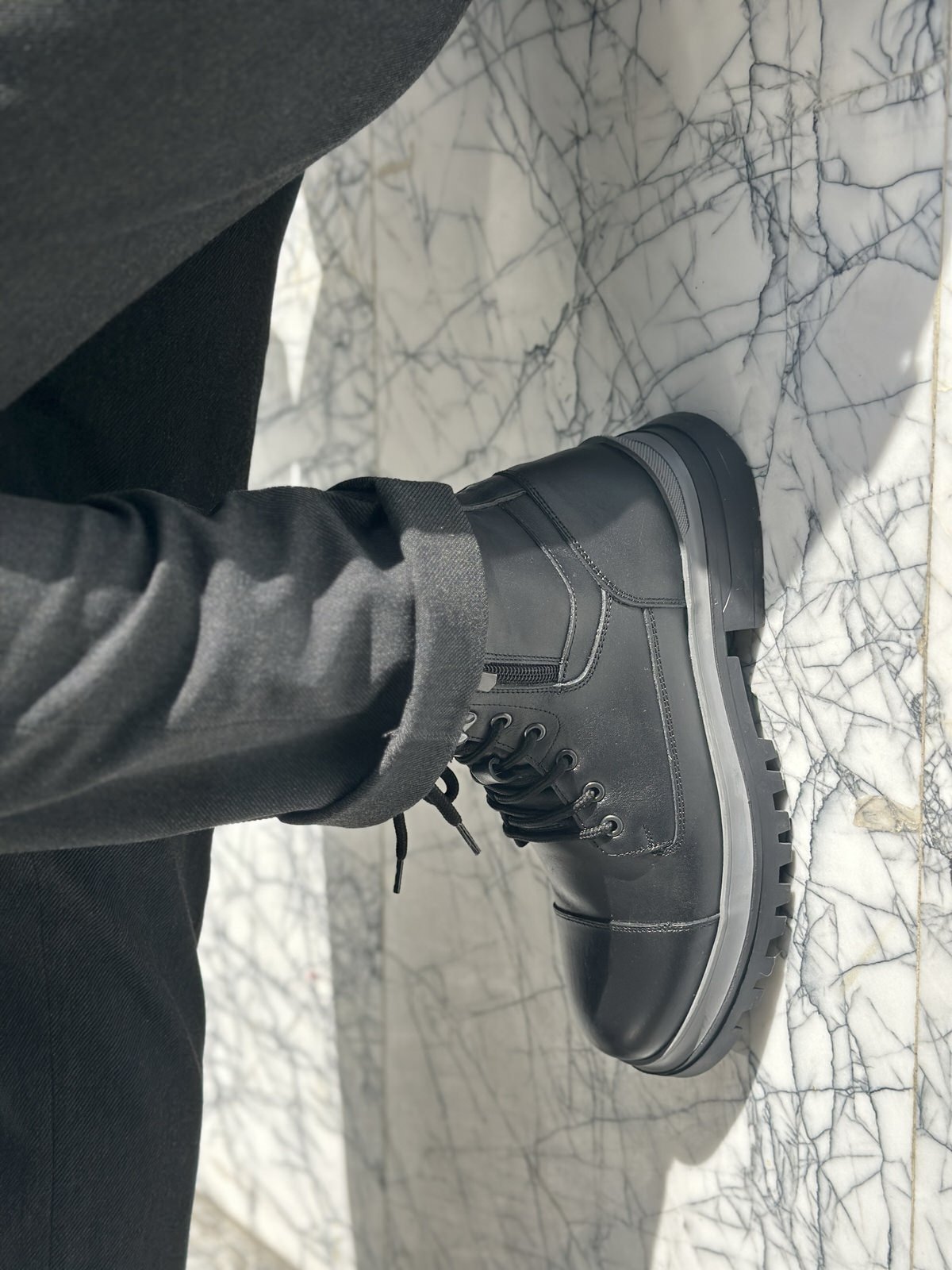 بوت مردانه چرم گاوی.846