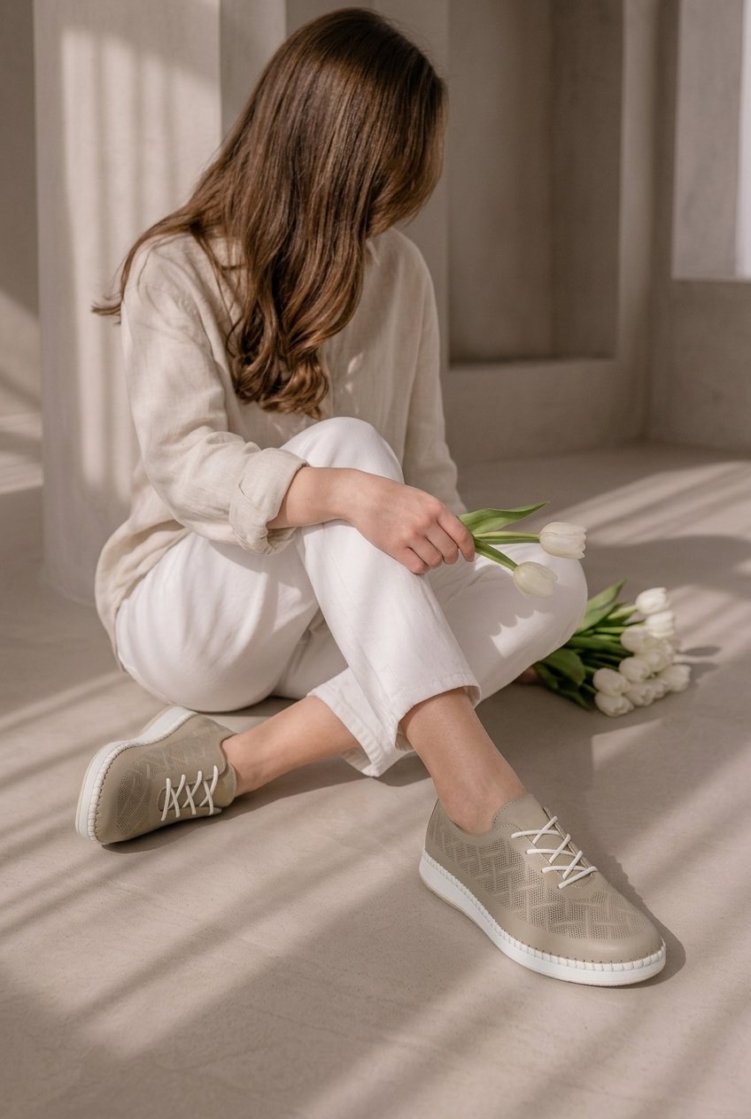 کفش زنانه چرم گاوی.911