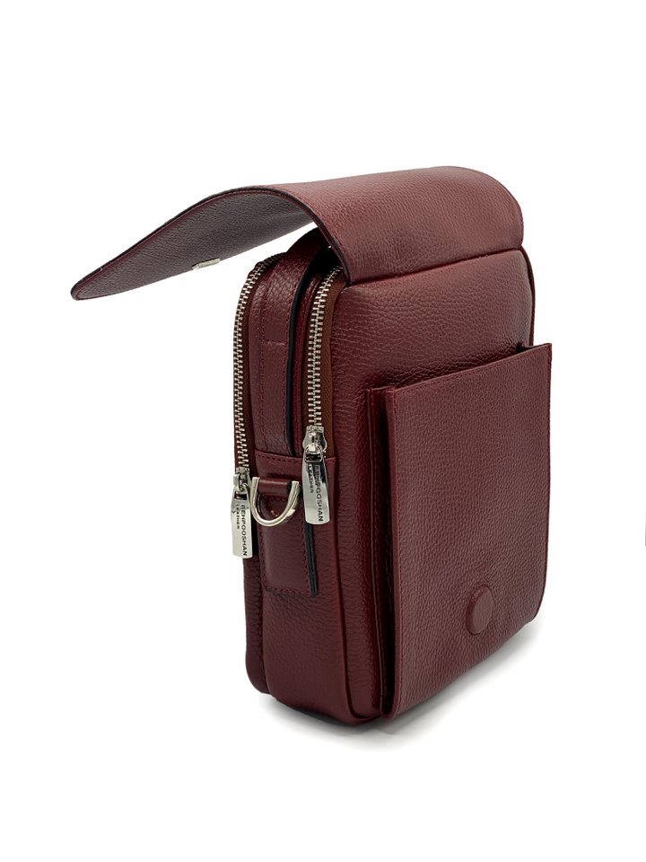 کیف دوشی چرم گاوی385