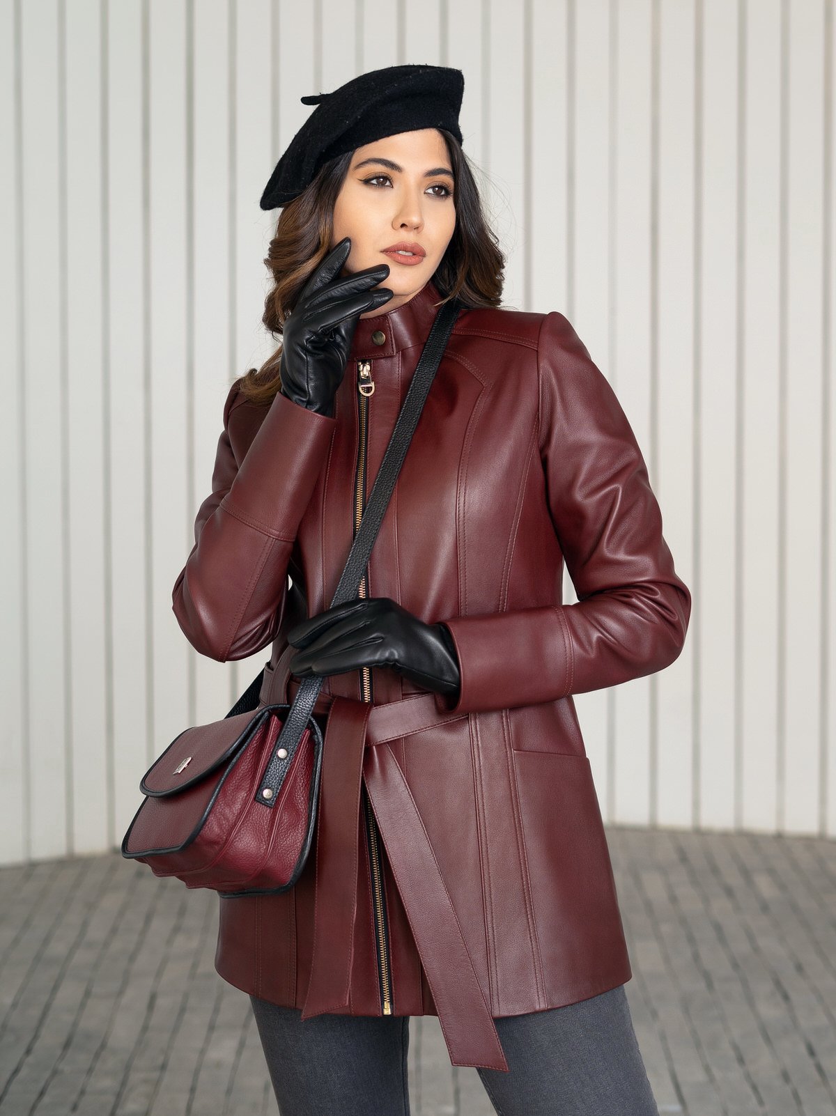کیف زنانه چرم گاوی474
