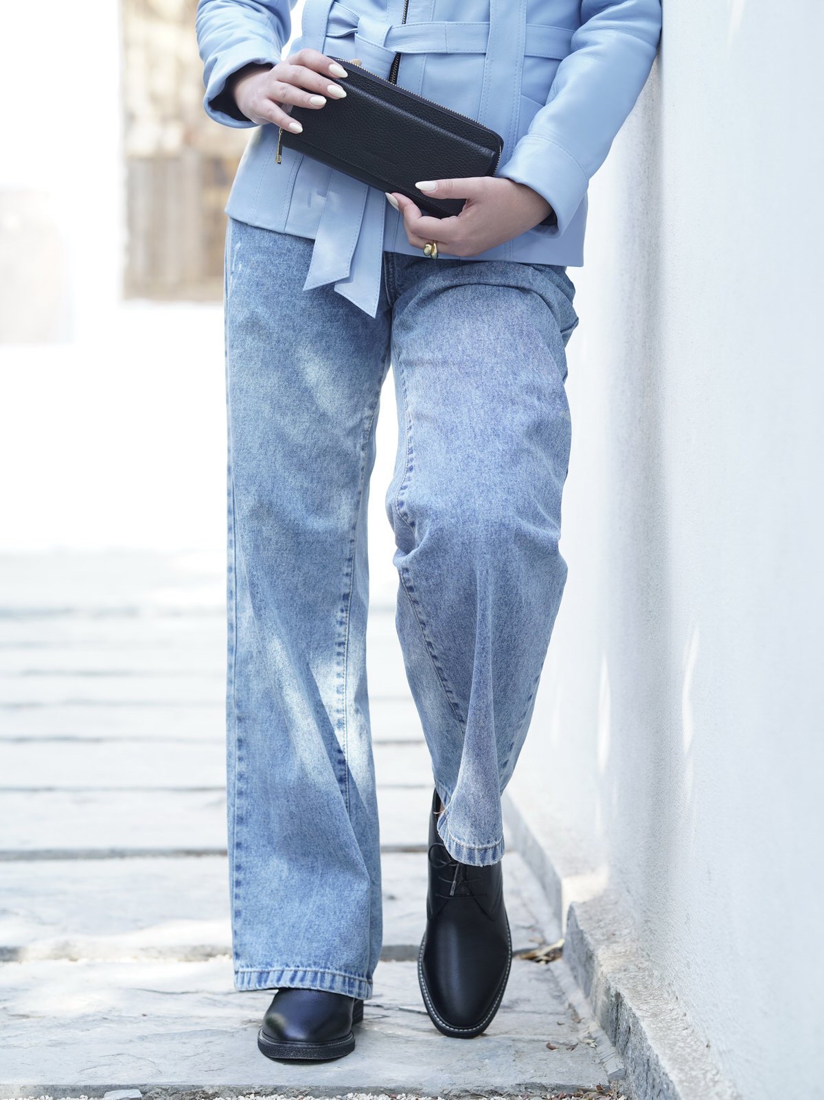 نیم بوت زنانه چرم گاوی.2476