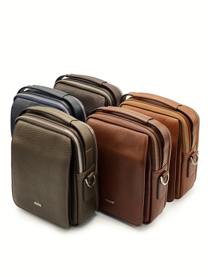 کیف دوشی چرم گاوی385