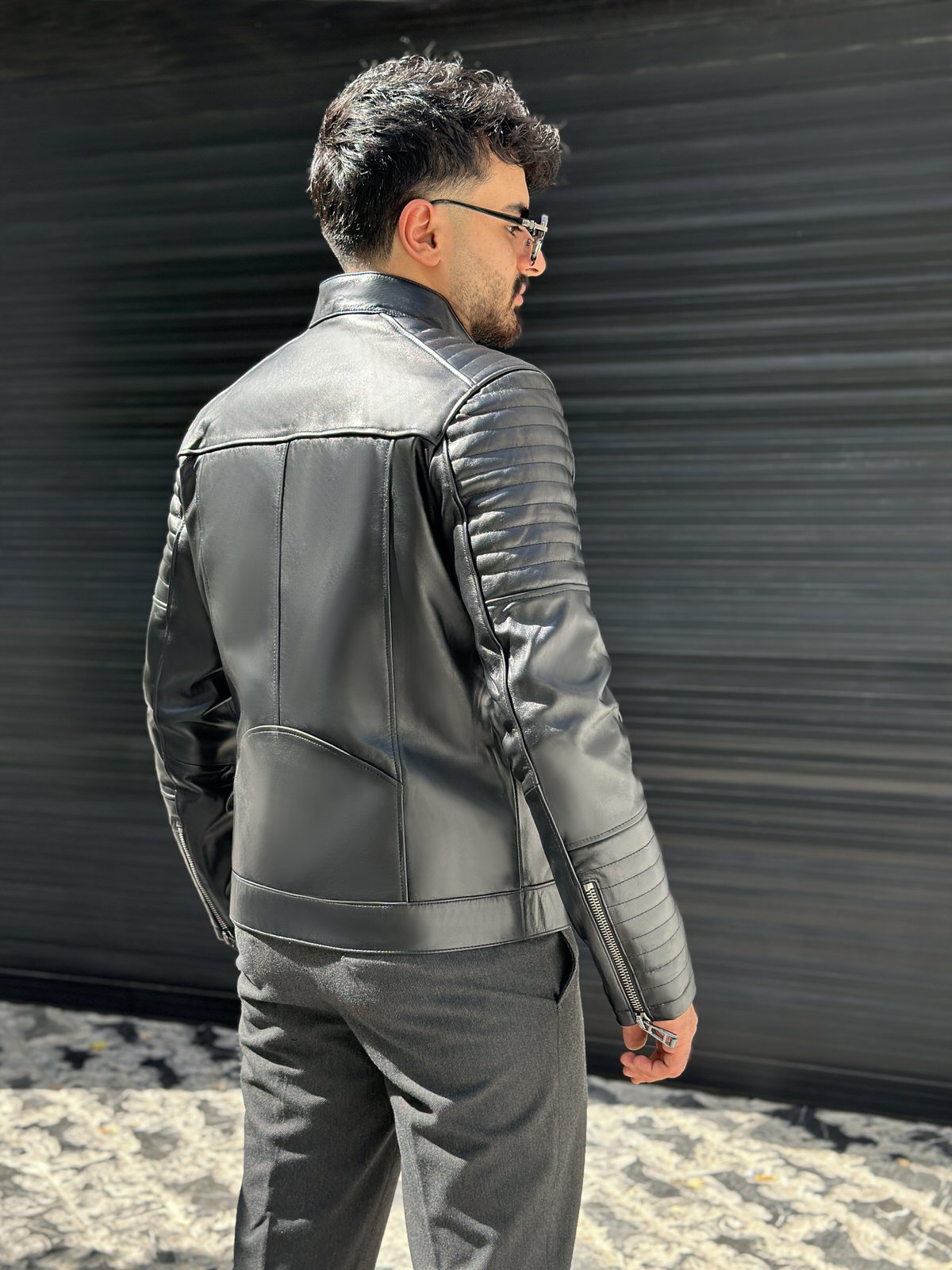 کاپشن مردانه چرم گوسفندی.2087