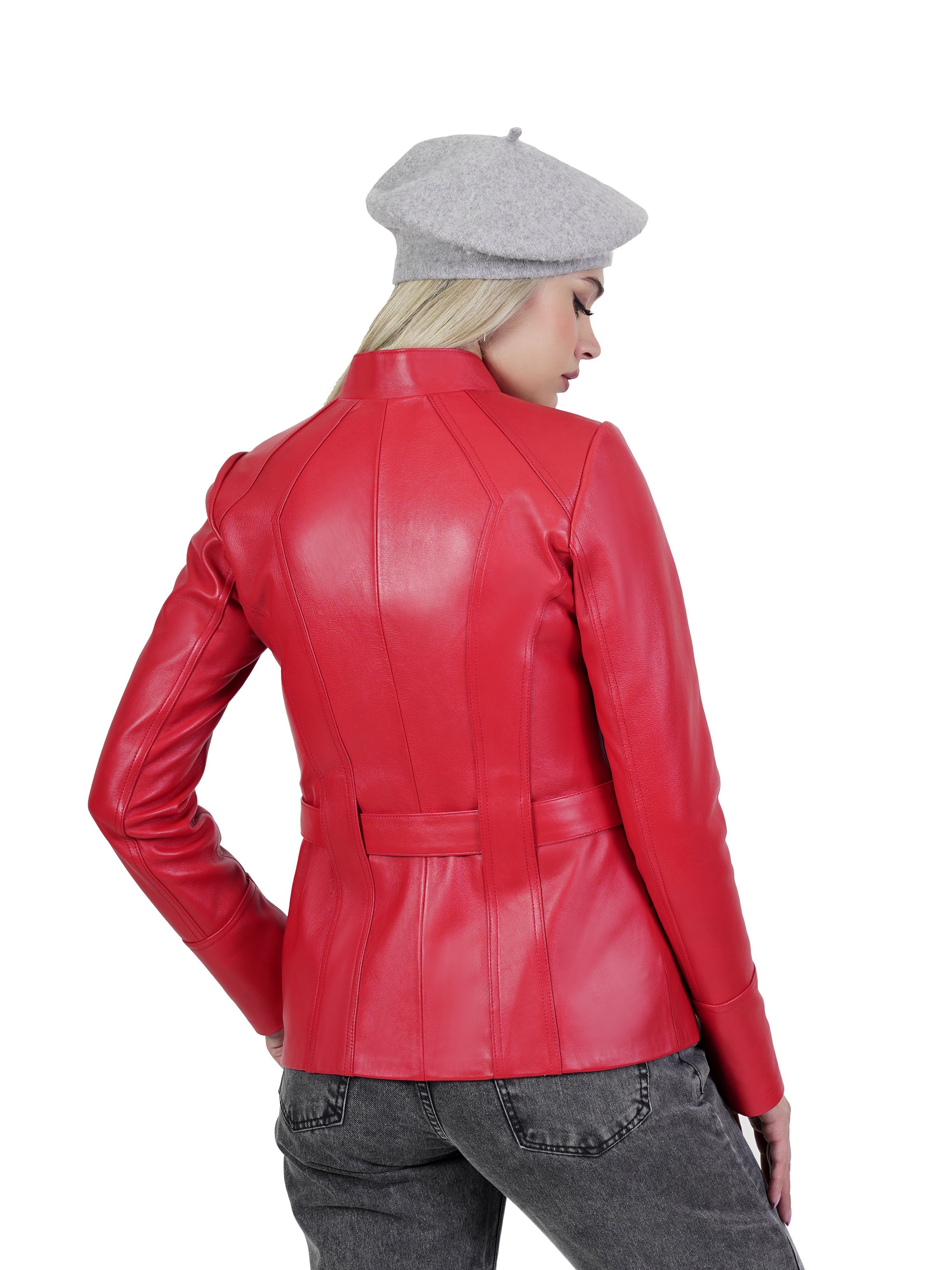 کاپشن زنانه چرم گوسفندی.2022