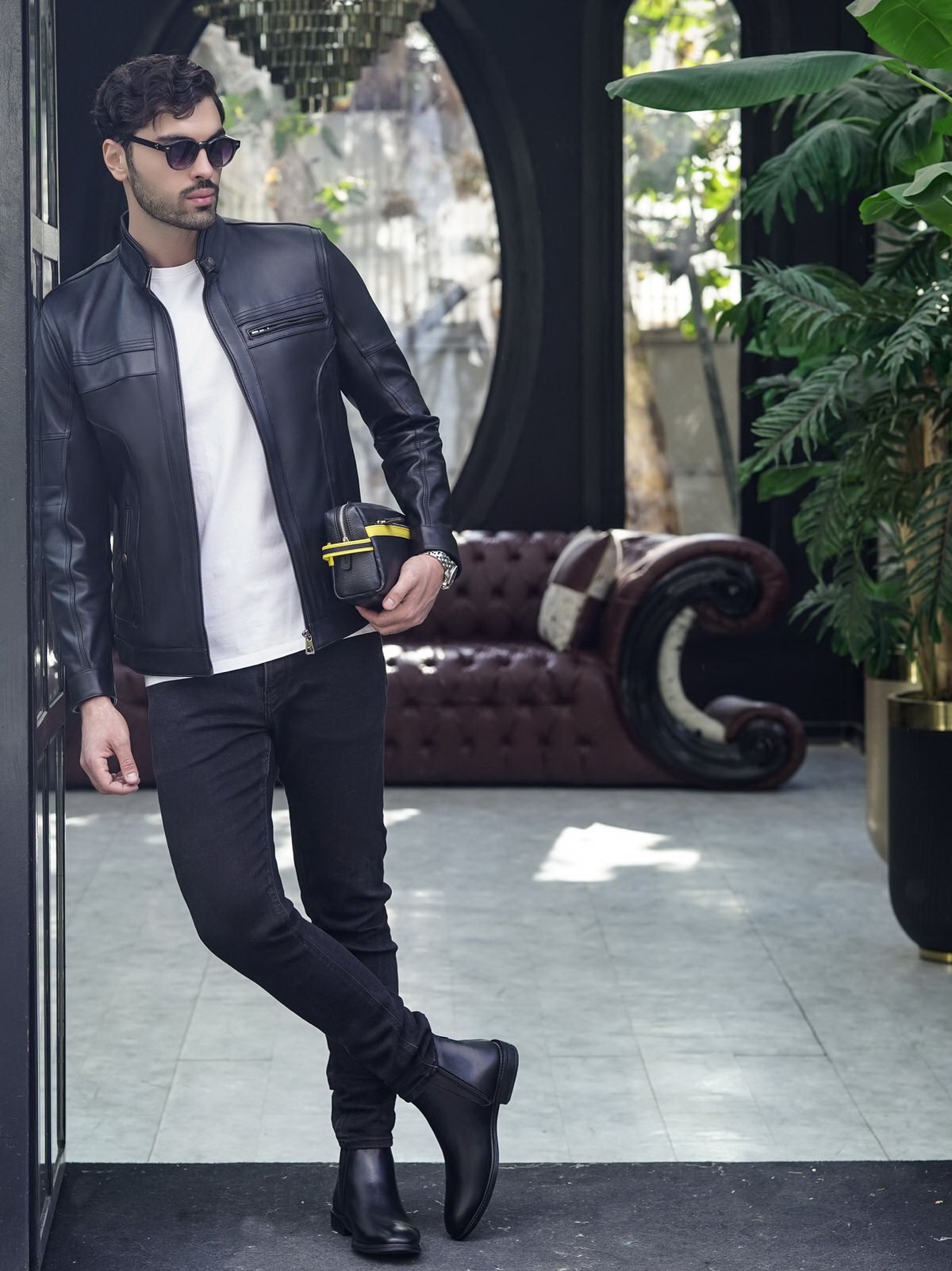 بوت مردانه چرم گاوی.110