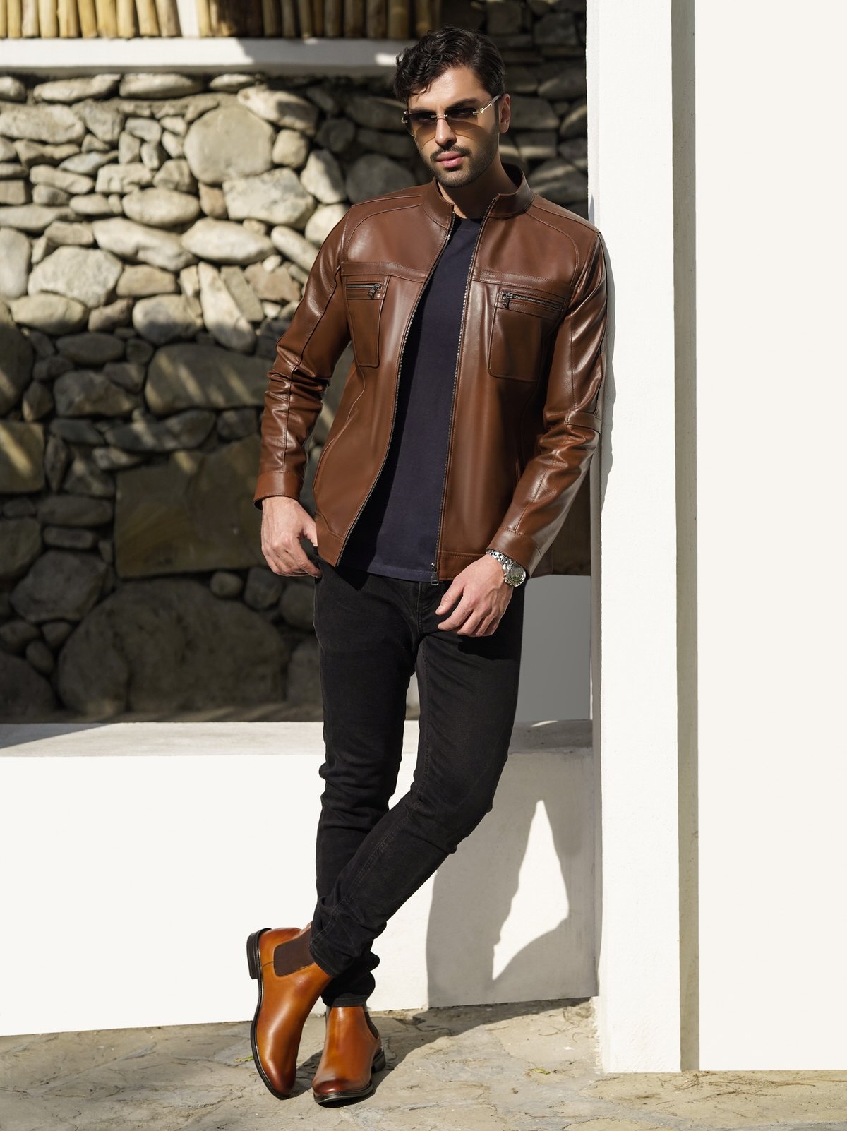 بوت مردانه چرم گاوی.120