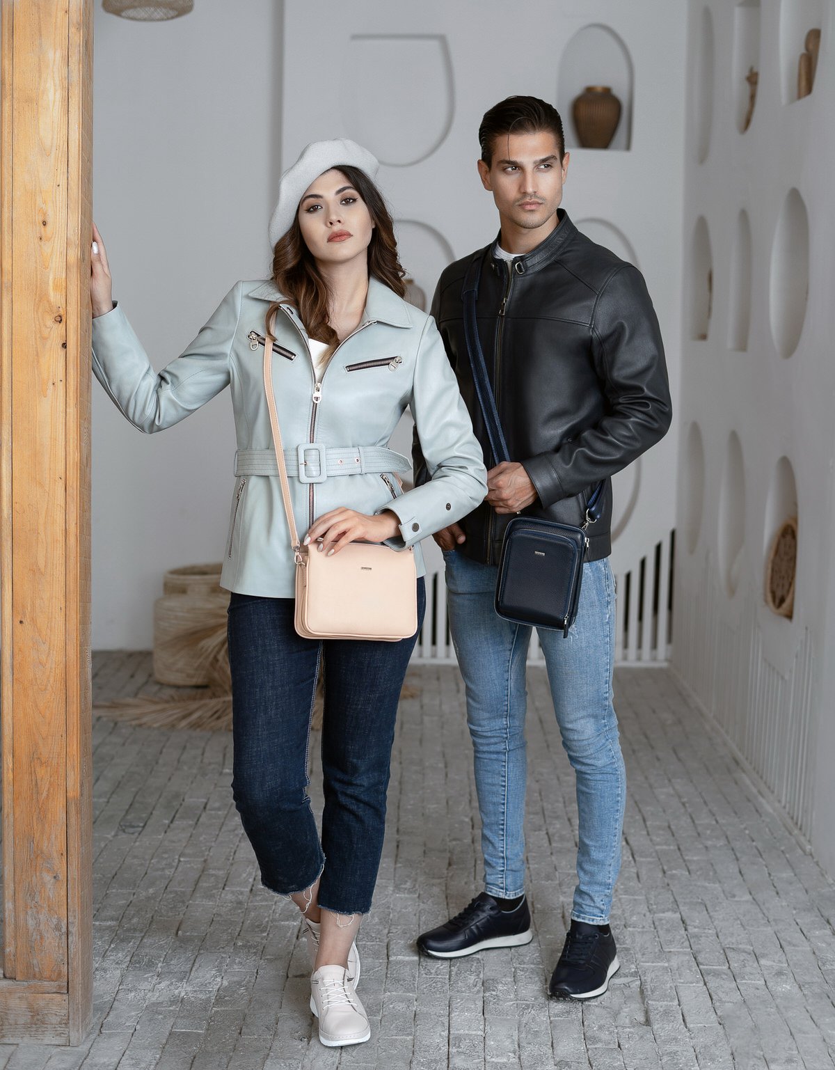 کاپشن زنانه چرم گوسفندی.2024