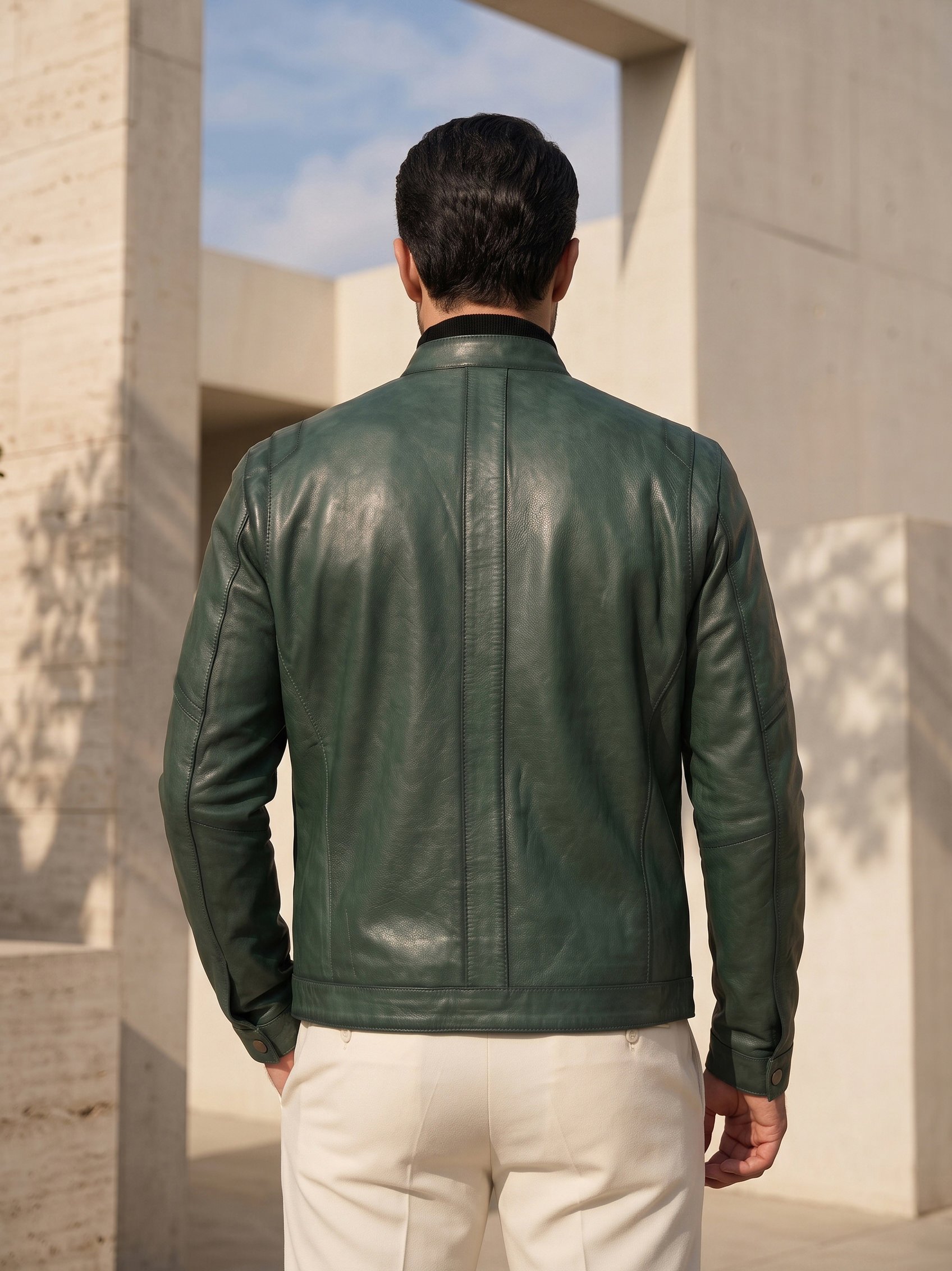 کاپشن مردانه چرم گوسفندی.8050