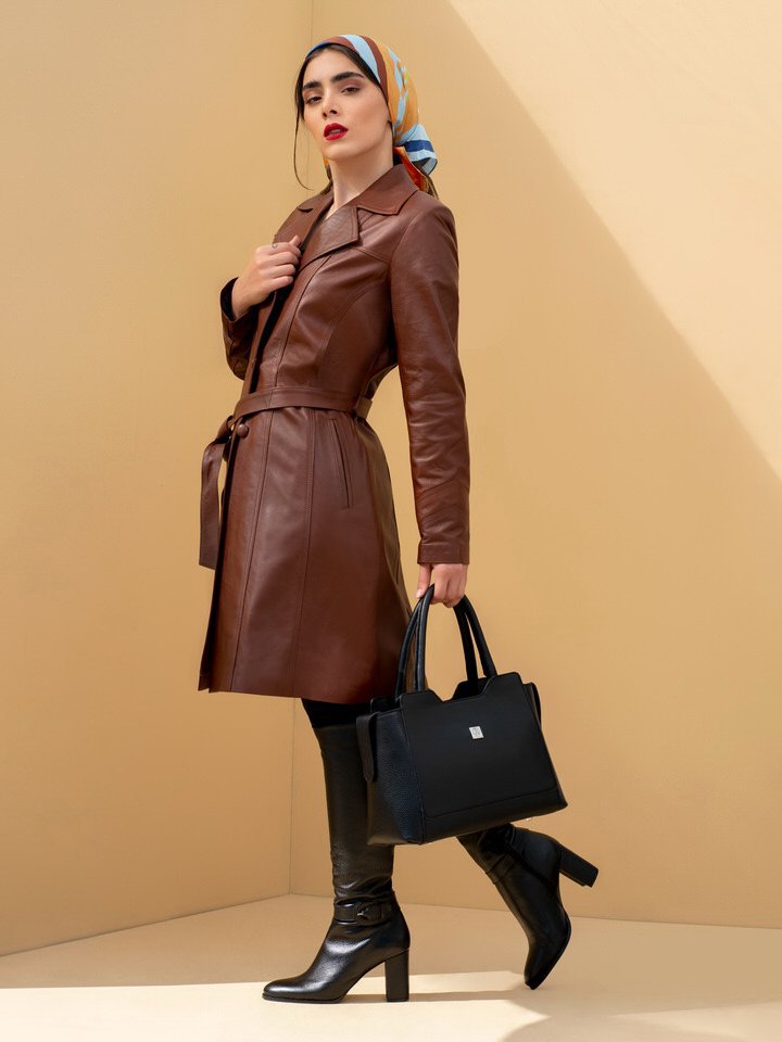 پالتو زنانه چرم گوسفندی .کلوش کوتاه915