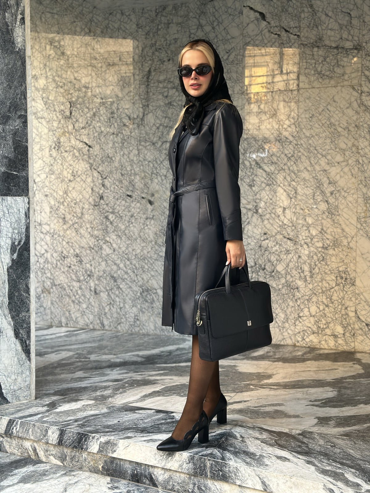 پالتو زنانه چرم گوسفندی.کلوش بلند920