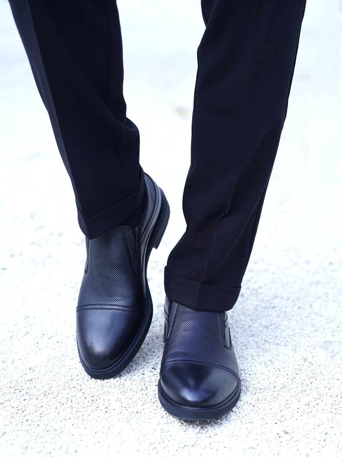 کفش مردانه چرم گاوی. بی بند2001