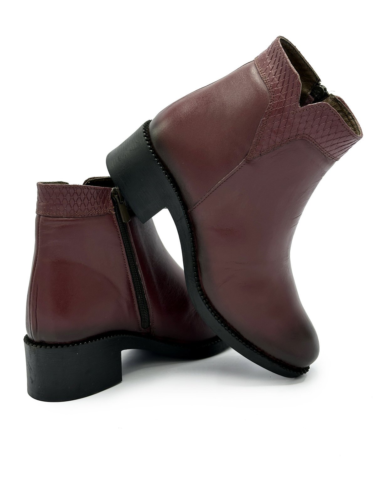 نیم بوت زنانه چرم گاوی.240628