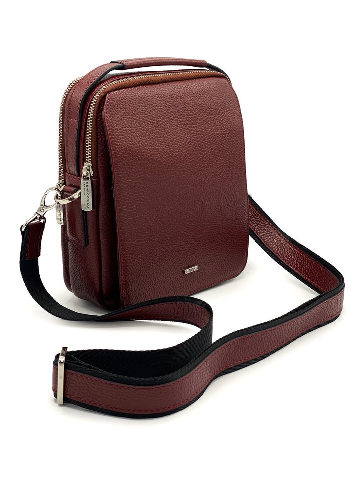 کیف دوشی چرم گاوی385