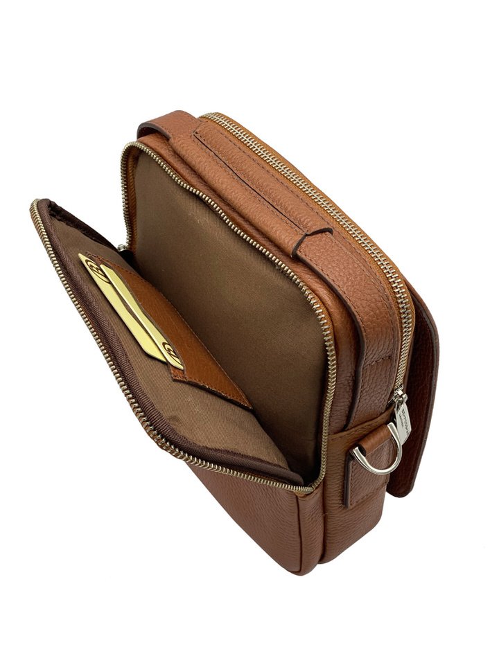 کیف دوشی چرم گاوی385