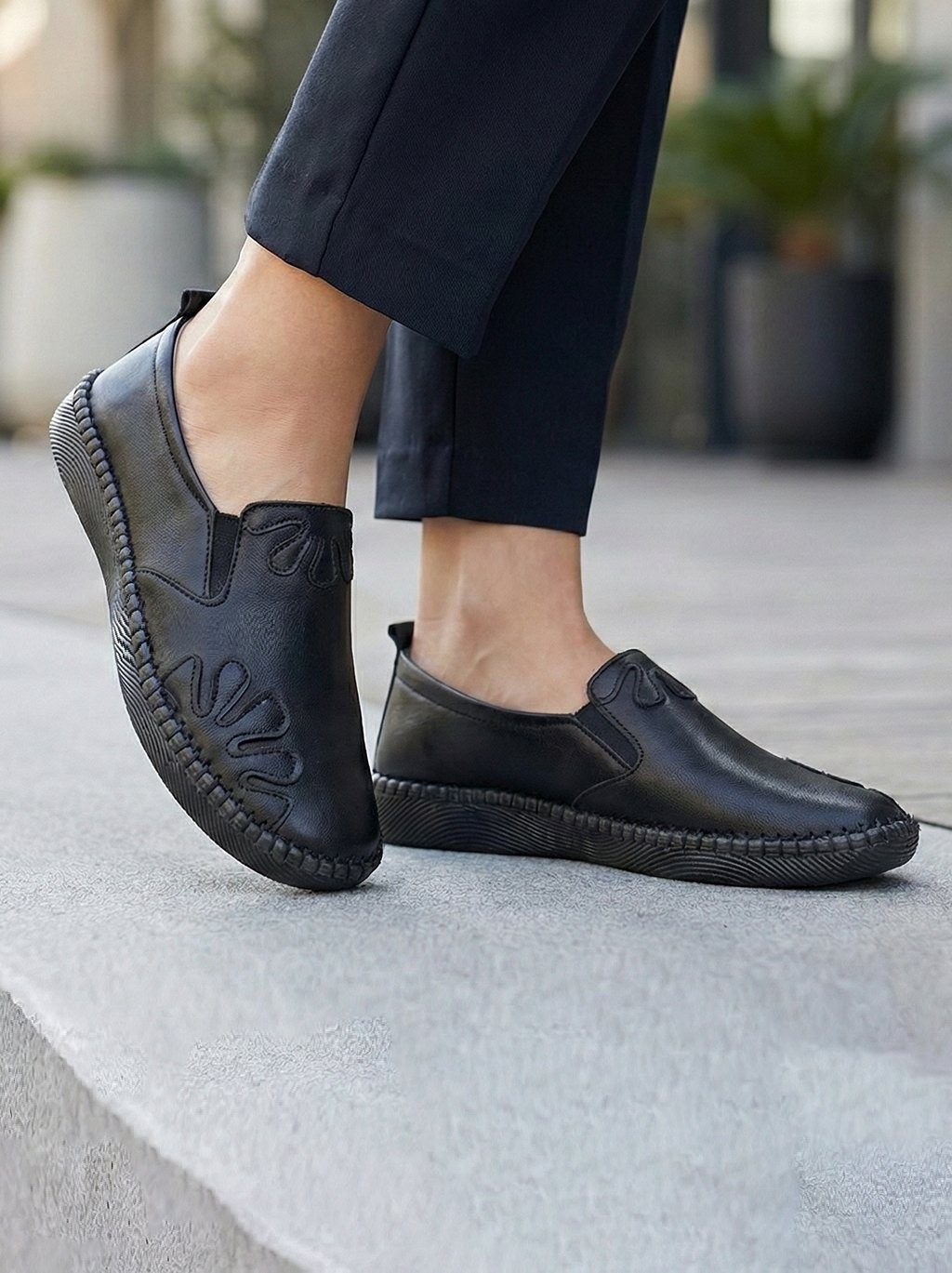 کفش زنانه چرم گاوی.S74