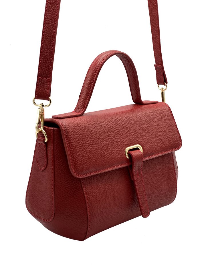 کیف زنانه چرم گاوی950 , قرمز فلوتر