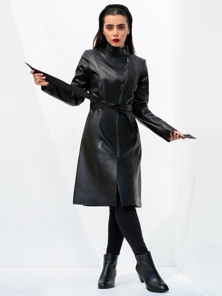 پالتو زنانه چرم گوسفندیT690