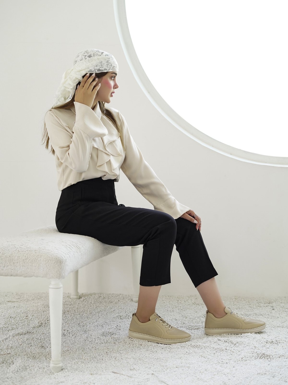 کفش زنانه چرم گاوی.094