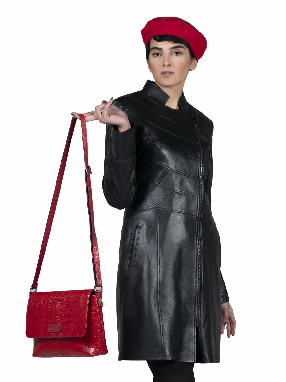 پالتو زنانه چرم گوسفندی.T680