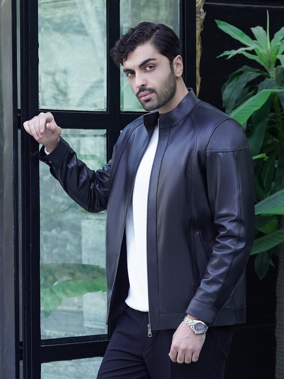 کاپشن مردانه چرم.Tn2040