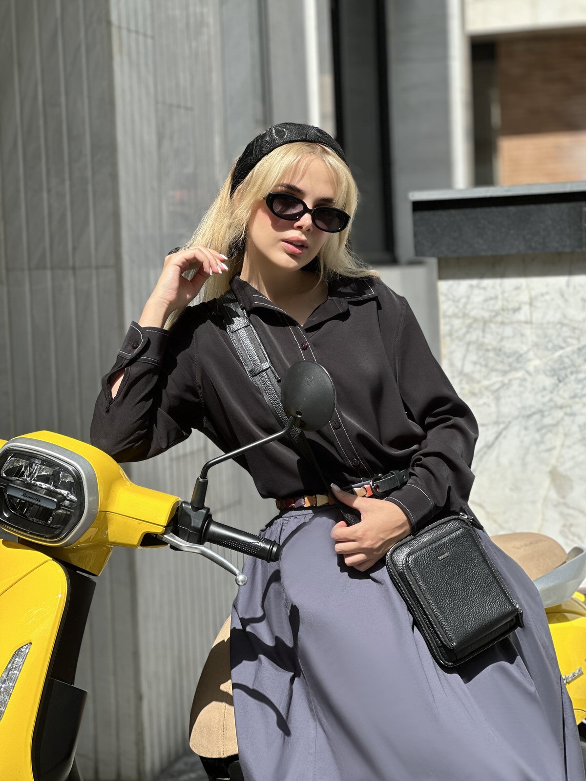 کیف دوشی چرم گاوی378