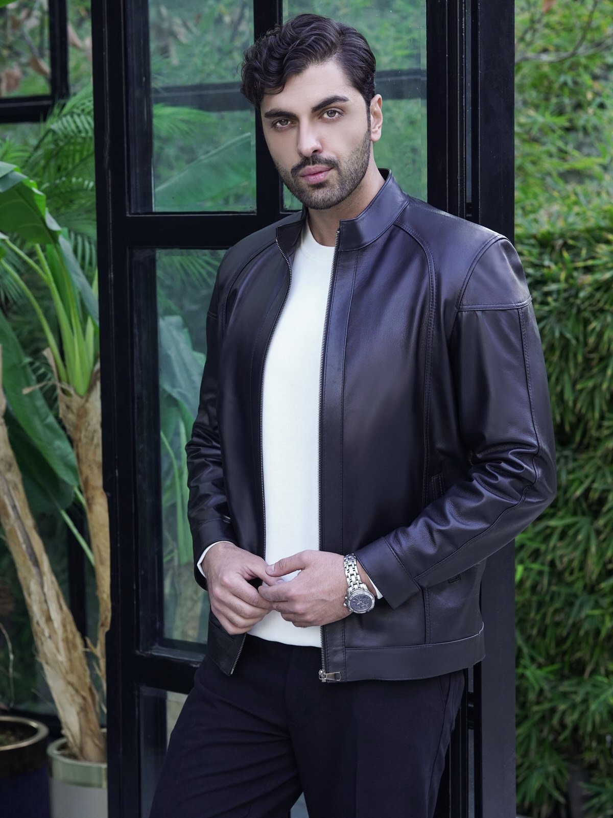 کاپشن مردانه چرم.Tn2040