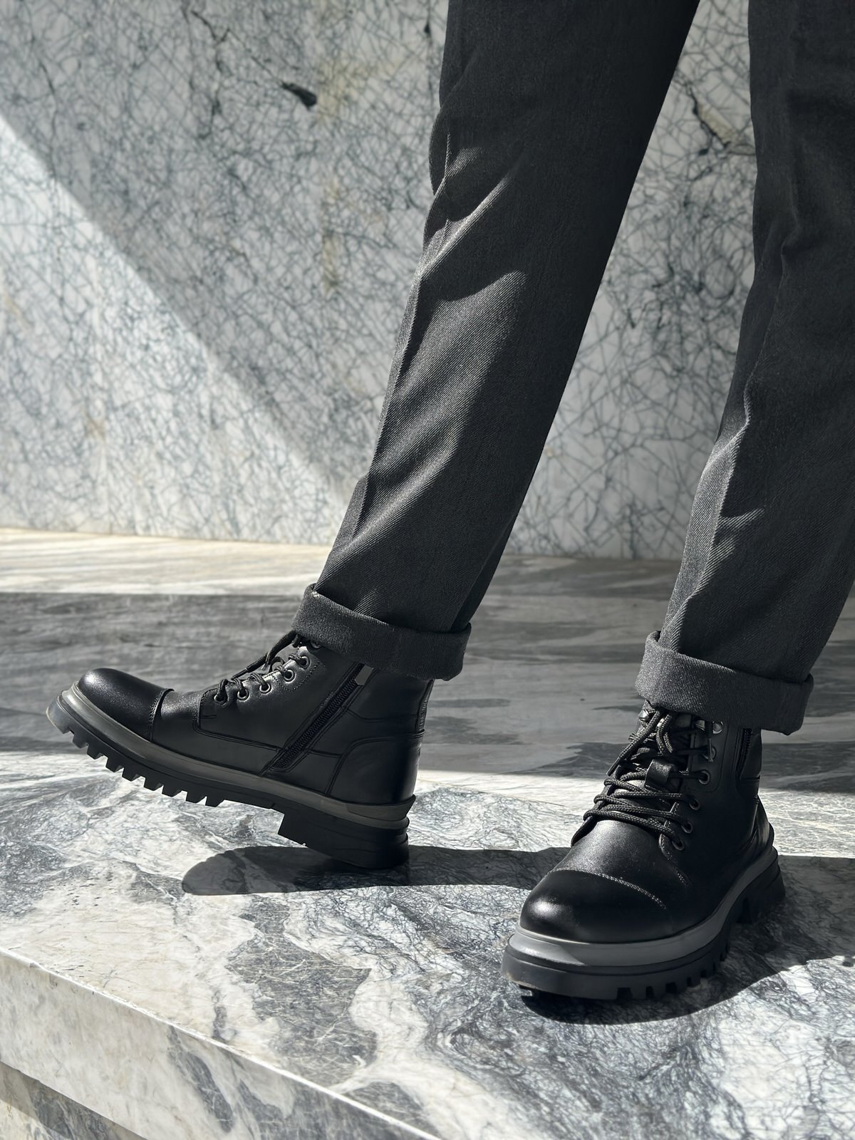 بوت مردانه چرم گاوی.846