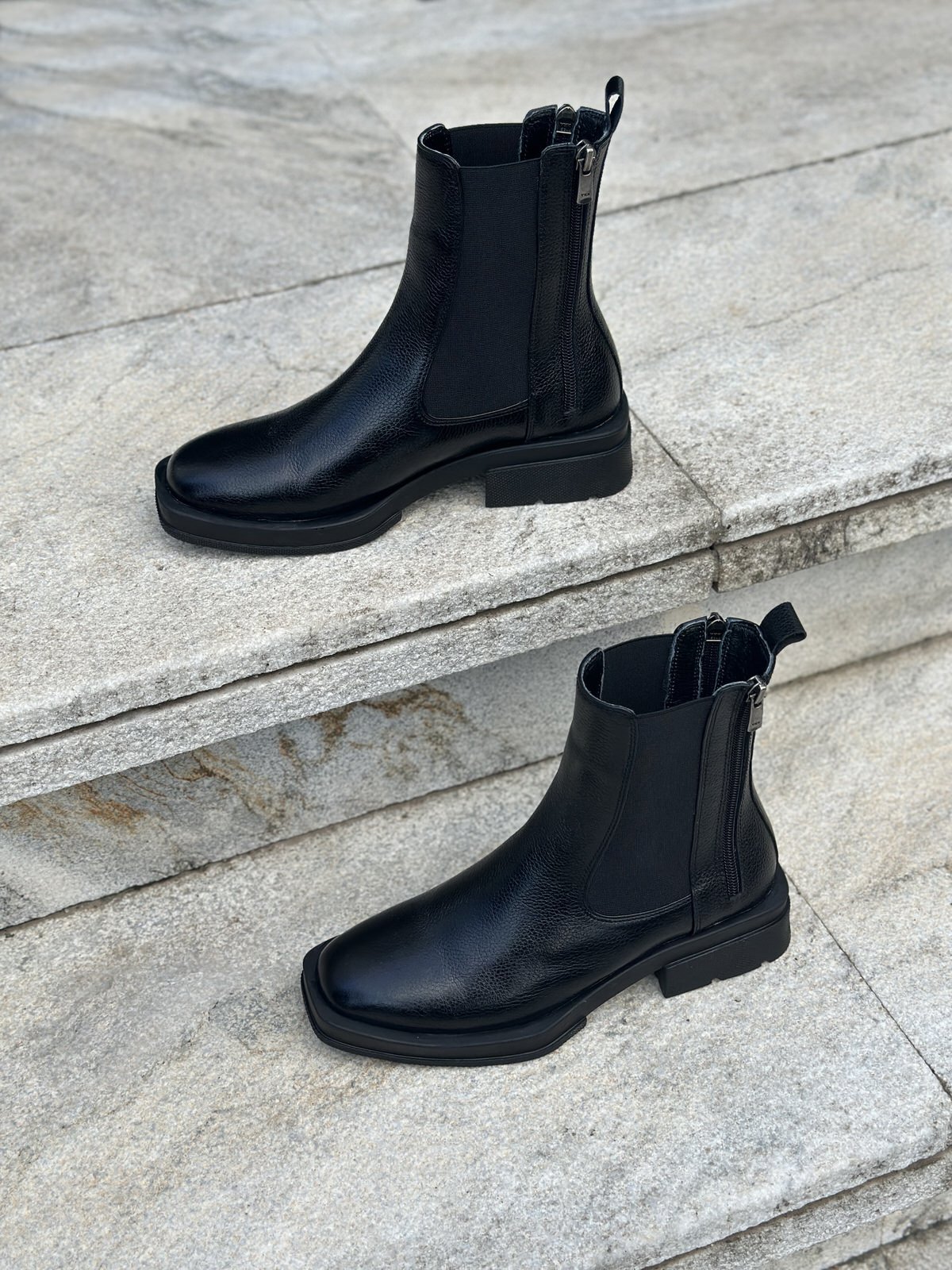 نیم بوت زنانه چرم گاوی.1008