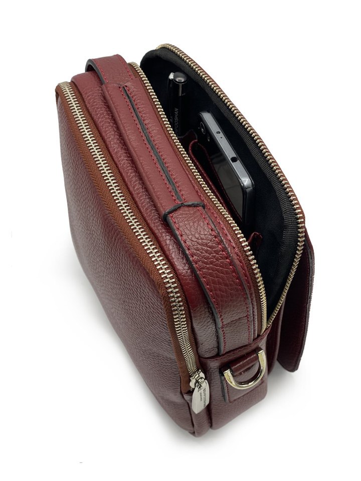 کیف دوشی چرم گاوی385