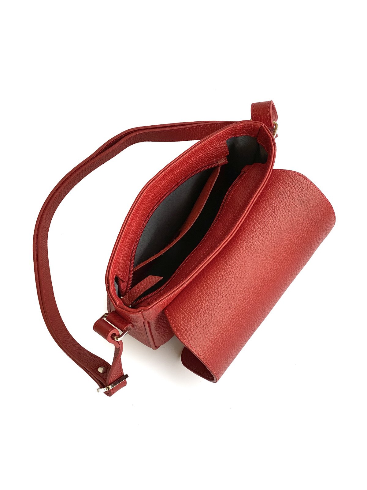 کیف زنانه چرم گاوی900 , قرمز فلوتر
