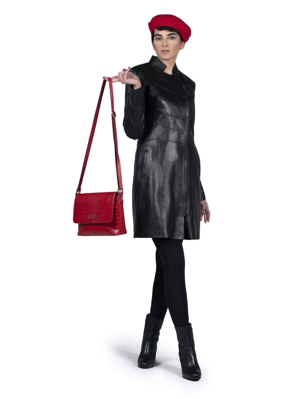 پالتو زنانه چرم گوسفندی.T680