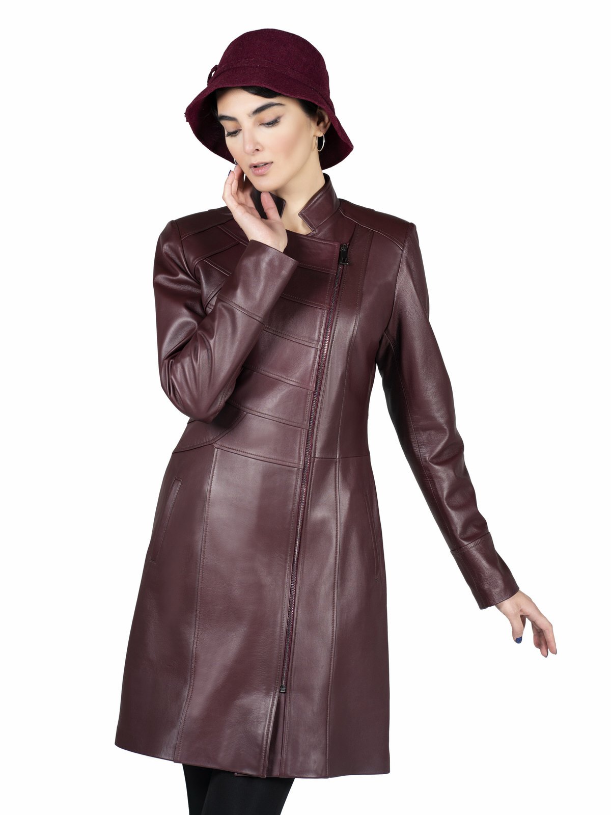 پالتو زنانه چرم گوسفندی.T680