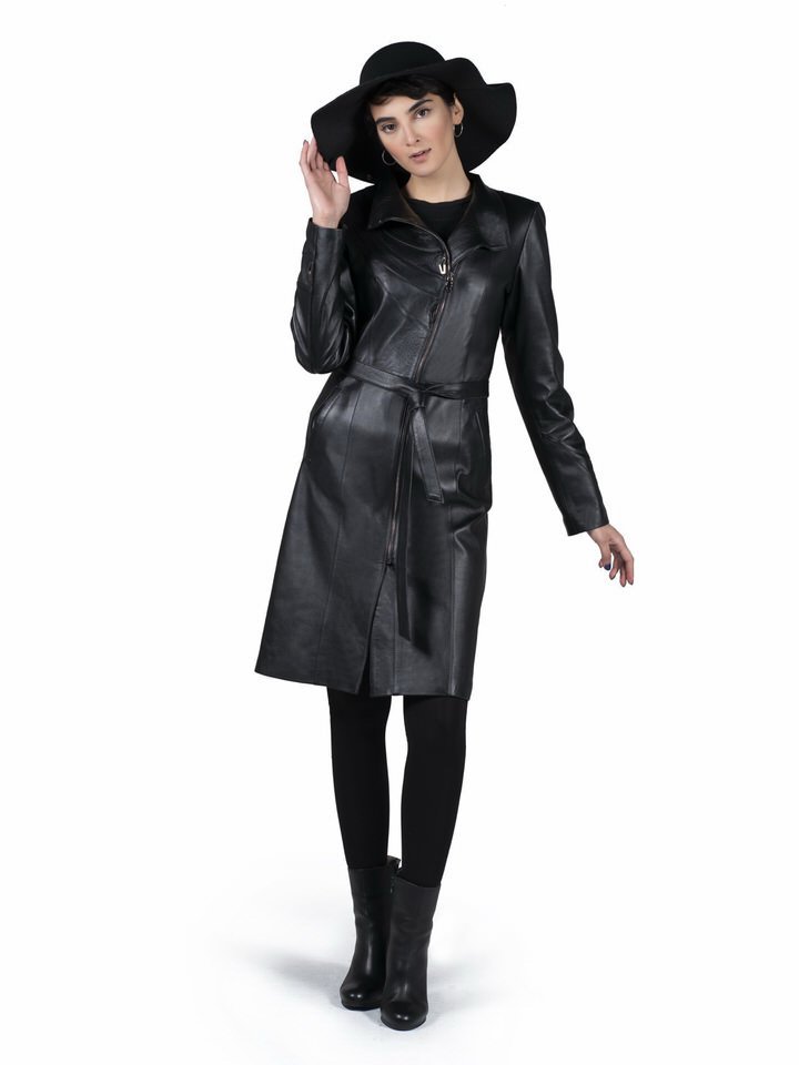 پالتو زنانه چرم گوسفندیT690