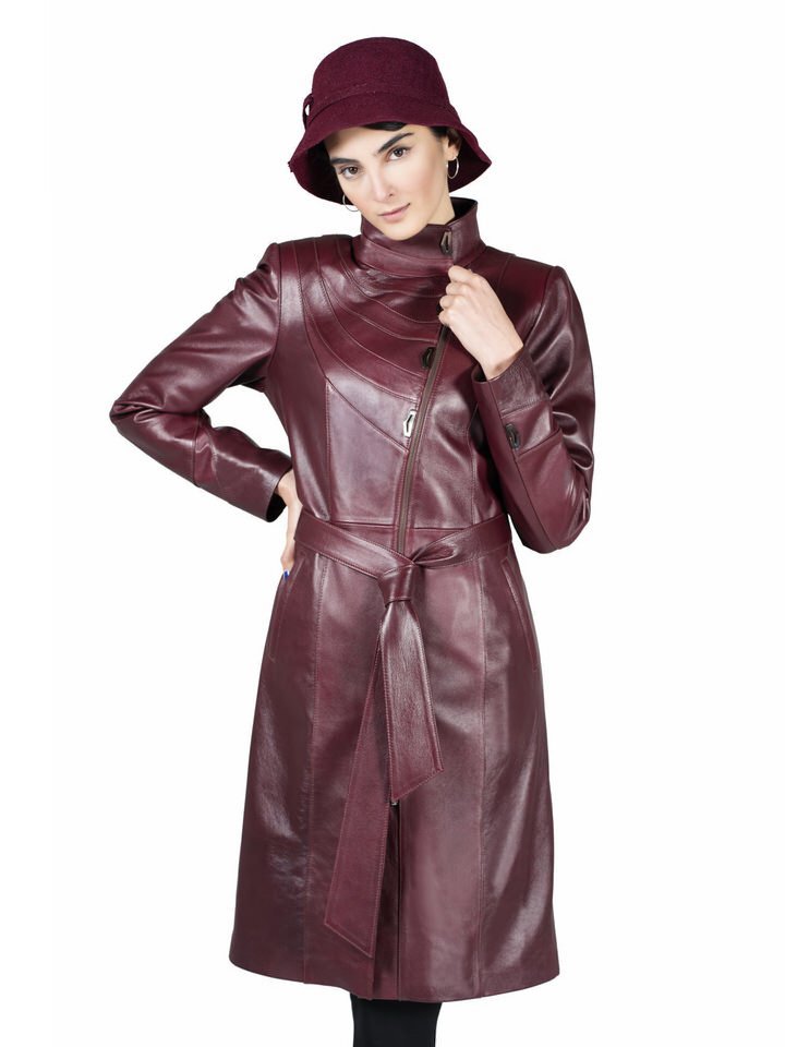 پالتو زنانه چرم گوسفندیT690