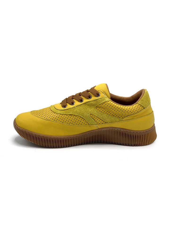 کفش زنانه چرم گاوی3531 , زرد