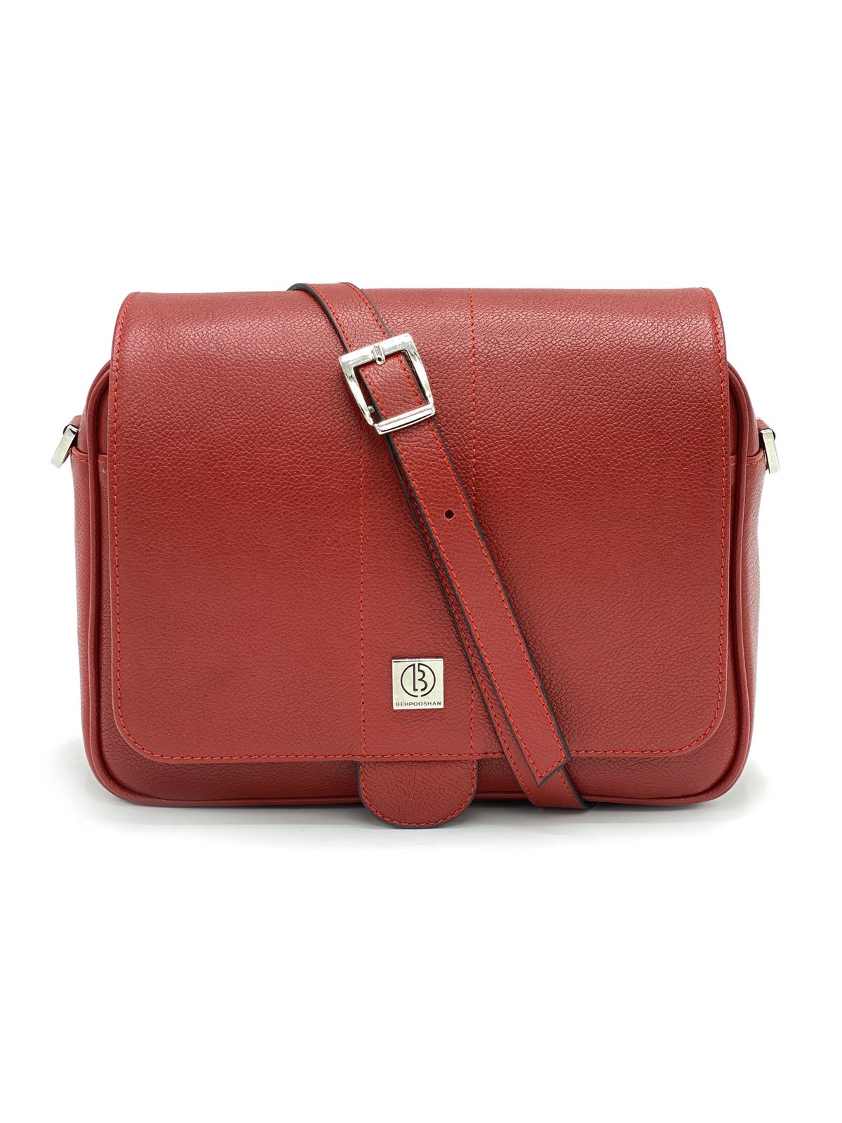 کیف زنانه چرم گاوی112 , قرمز فلوتر