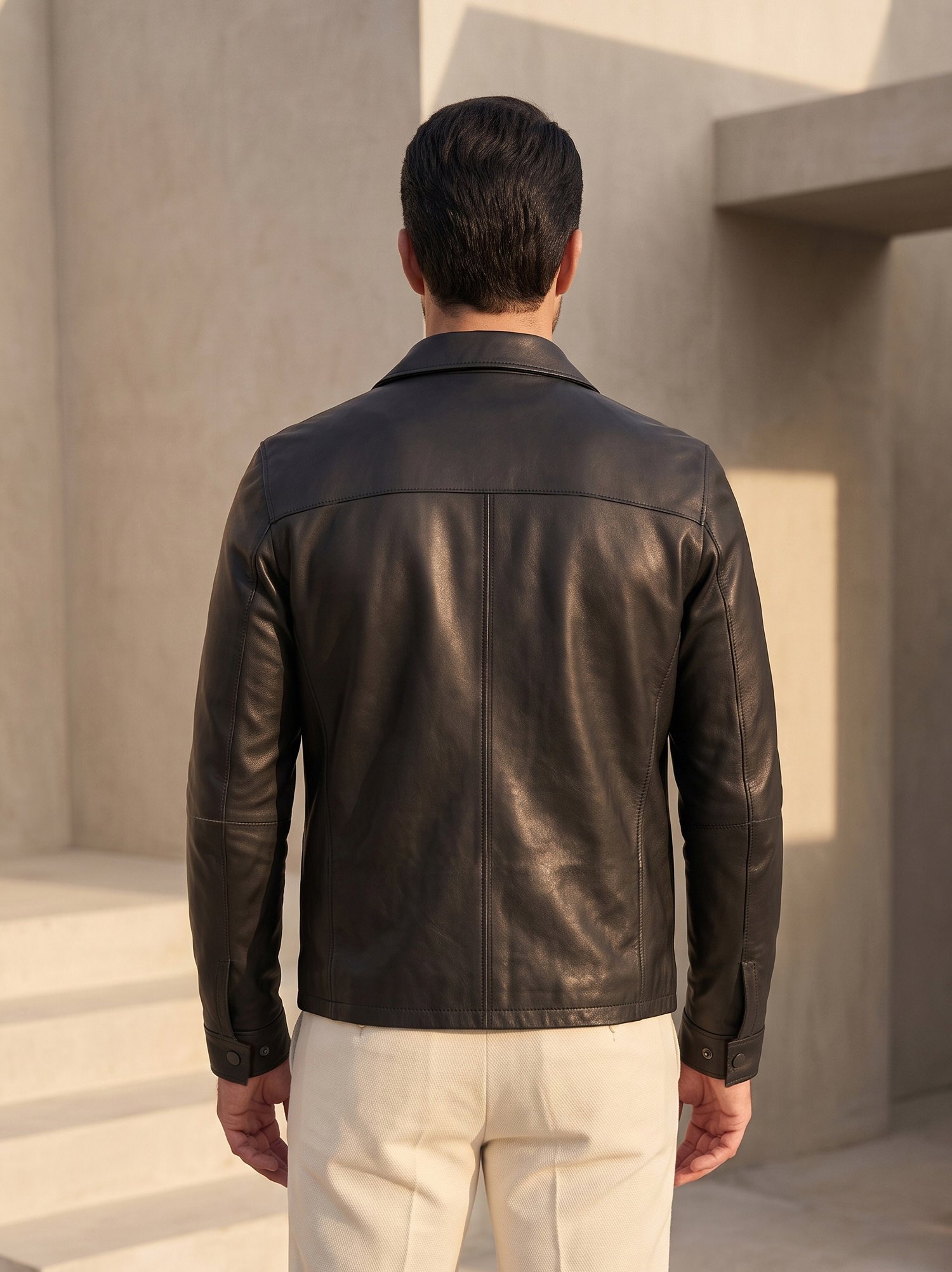کت مردانه چرم گوسفندی.9545