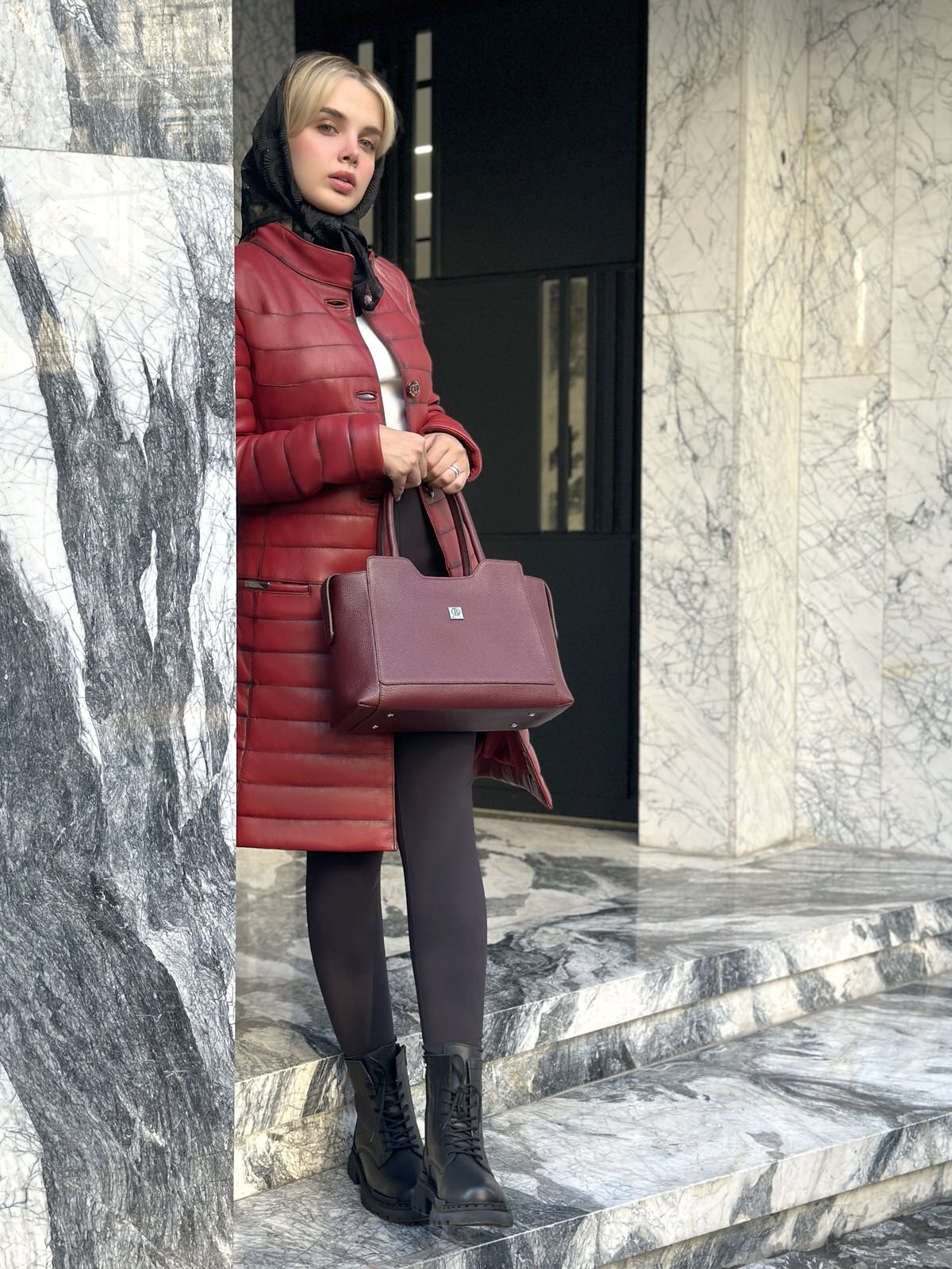 کیف زنانه چرم گاوی2906