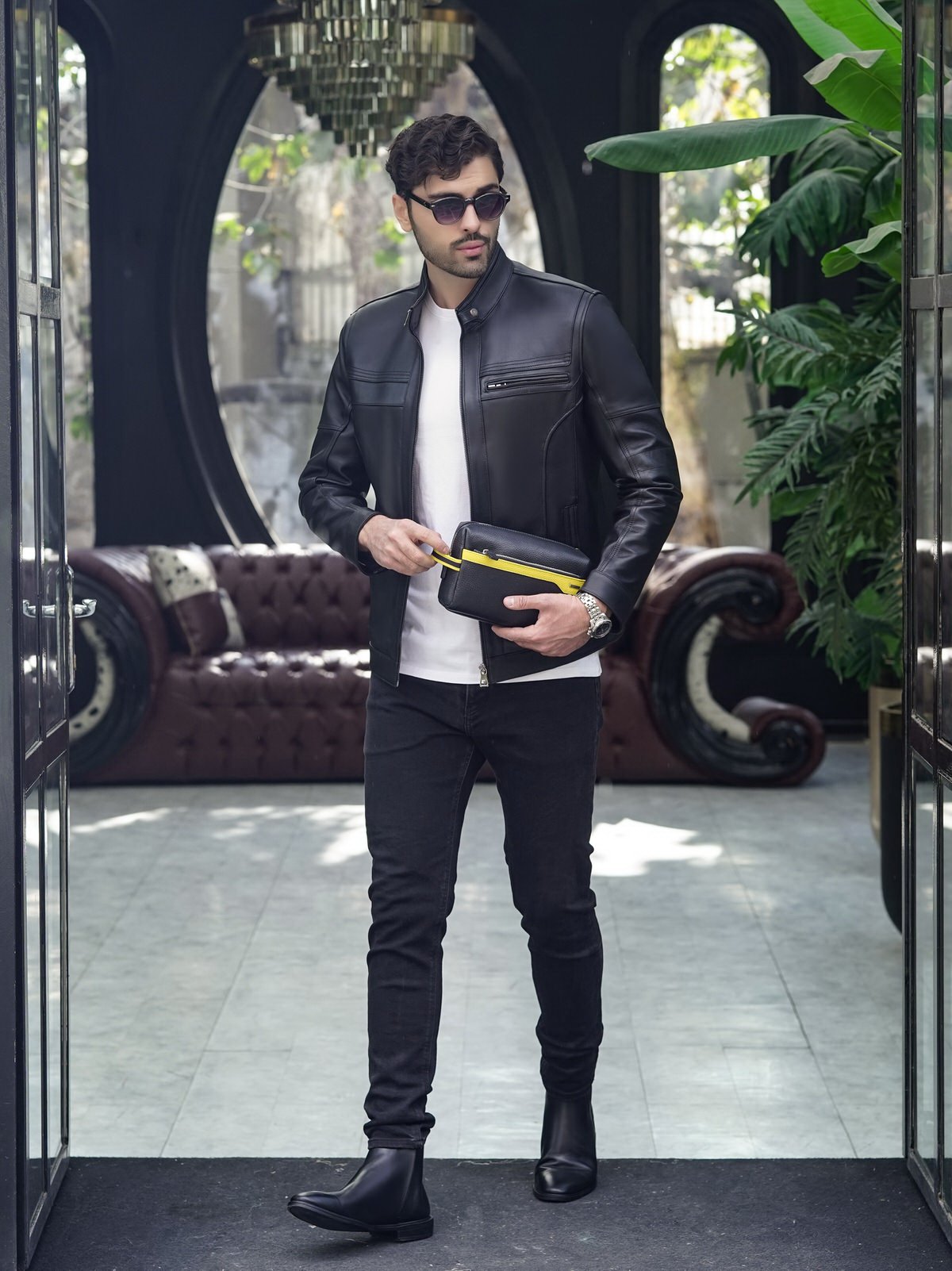 بوت مردانه چرم گاوی.110